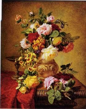unknow artist Floral, beautiful classical still life of flowers.109 Germany oil painting art